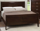Louis Philippe Rich Cappuccino Sleigh Bedroom Set