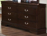 Louis Philippe Rich Cappuccino Sleigh Bedroom Set
