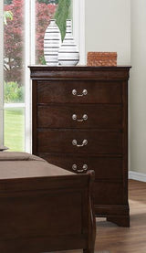 Louis Philippe Rich Cappuccino Sleigh Bedroom Set
