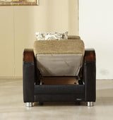 Luna Armchair (Fulya Brown) 2 Pieces