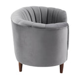 Millephri Gray Velvet Sofa