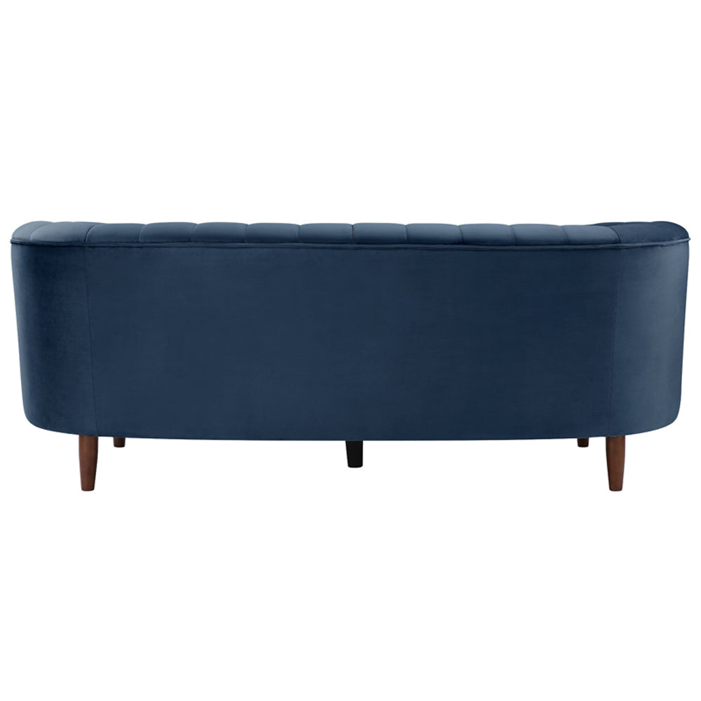 Millephri Blue Velvet Sofa