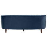 Millephri Blue Velvet Sofa