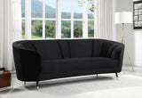 Achim Black Velvet Sofa