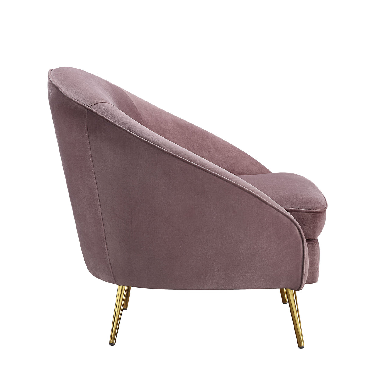 Abey Pink Velvet Chair