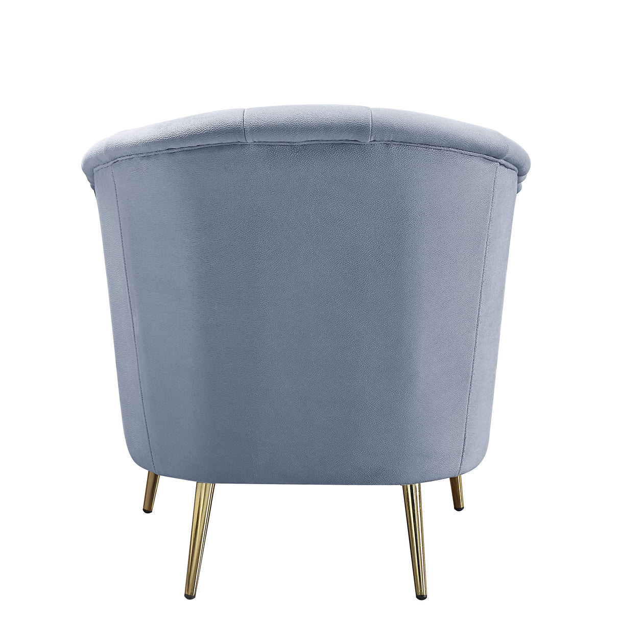 Bayram Light Gray Velvet Chair