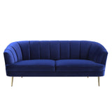 Eivor Blue Velvet Sofa