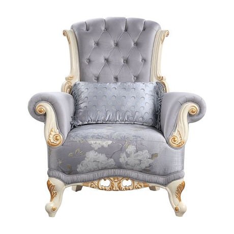 Galelvith Gray Fabric Chair
