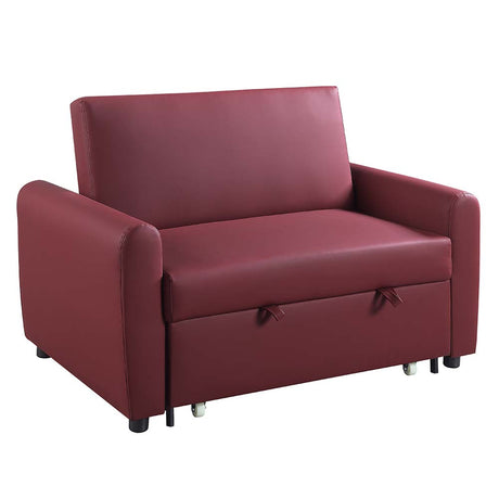 Caia Red Fabric Sofa
