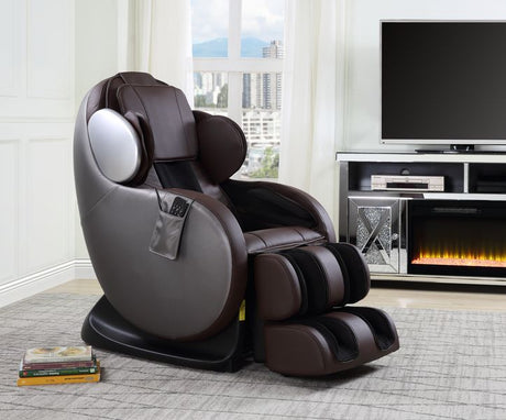 Pacari Chocolate Synthetic Leather Massage Chair