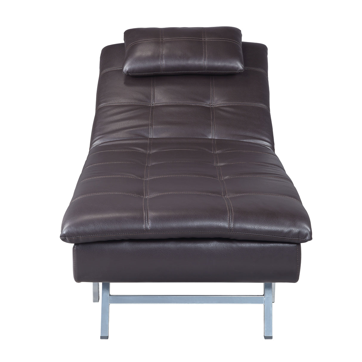 Padilla Brown Synthetic Leather Chaise