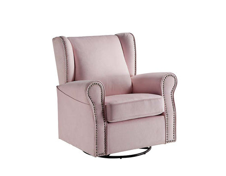 Tamaki Pink Fabric Swivel Chair