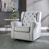 Zeger Gray Fabric Swivel Chair