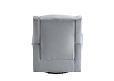 Zeger Gray Fabric Swivel Chair