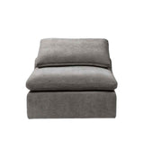 Naveen Gray Linen Armless Chair