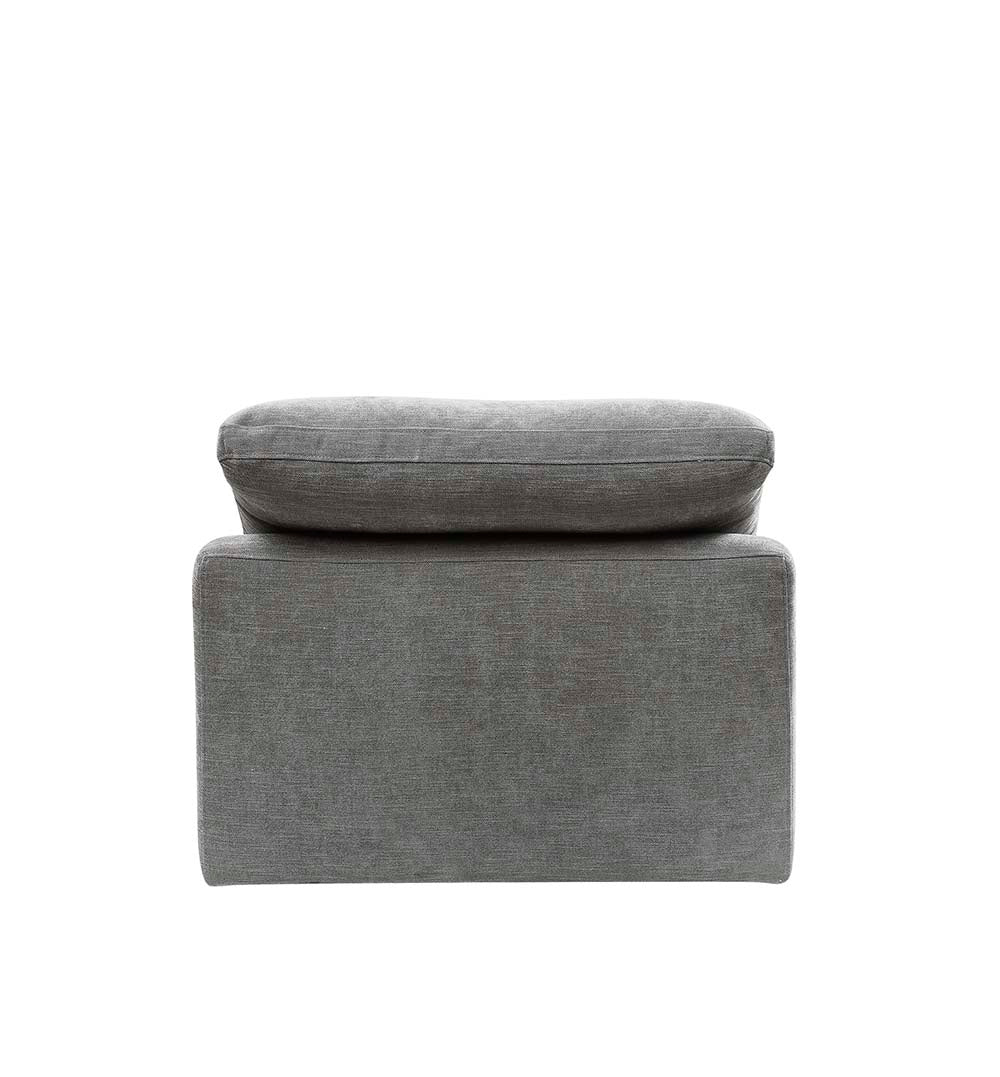 Naveen Gray Linen Armless Chair