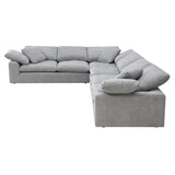 Naveen Gray Linen Sectional Sofa