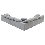 Naveen Gray Linen Sectional Sofa
