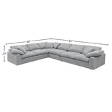 Naveen Gray Linen Sectional Sofa