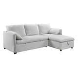 Yaroslav Reversible Sectional Sofa W/Sleeper & Storage