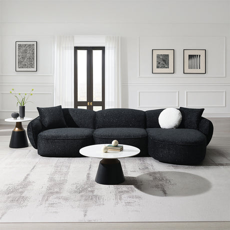 Lucifer Sectional Sofa w/3 Pillows
