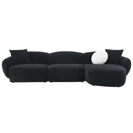 Lucifer Sectional Sofa w/3 Pillows