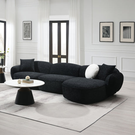 Lucifer Sectional Sofa w/3 Pillows