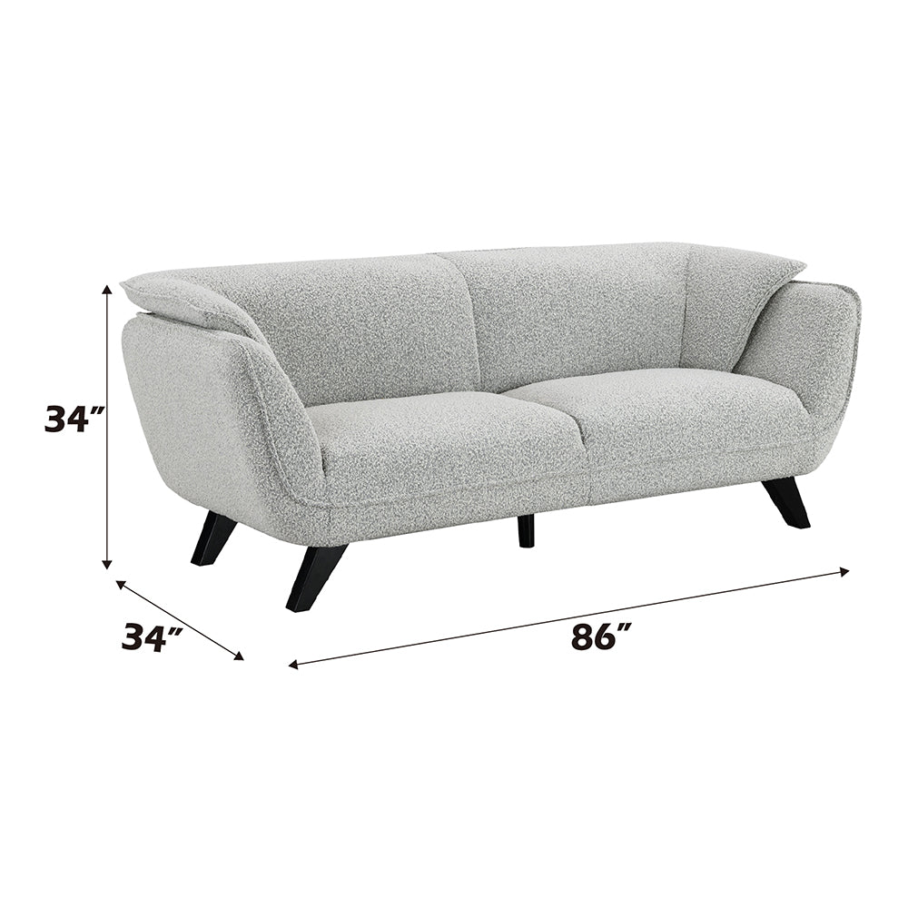 Nayeli Light Gray Boucle Sofa
