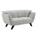 Nayeli Light Gray Boucle Loveseat