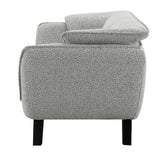 Nayeli Light Gray Boucle Loveseat