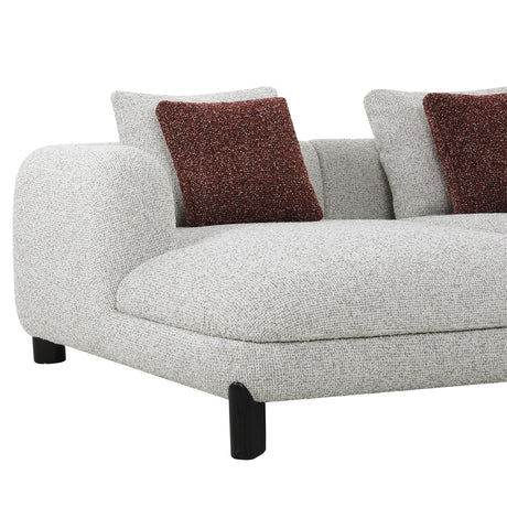 Mardi Sectional Sofa w/3 Pillows