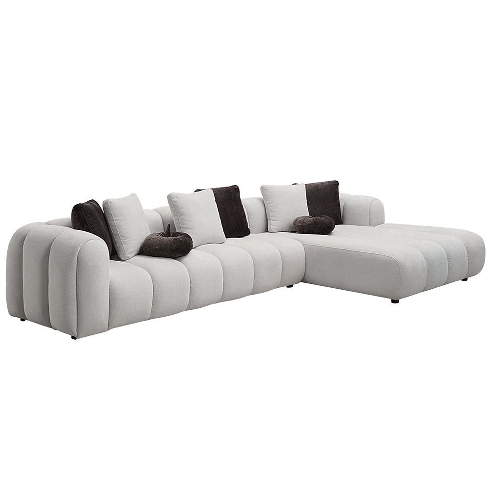 Manilla Sectional Sofa w/8 Pillows