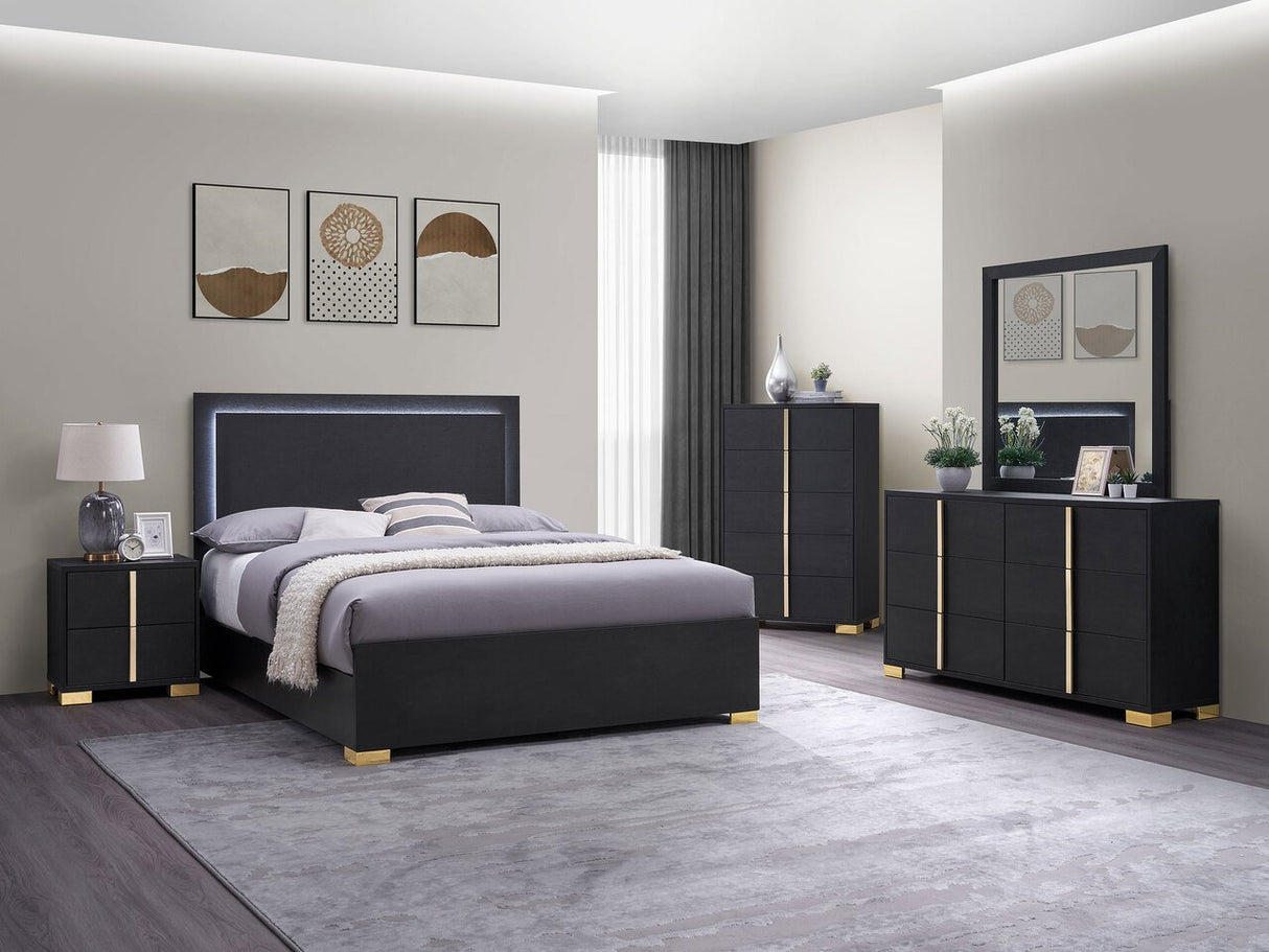 Marceline Bedroom Set In Black