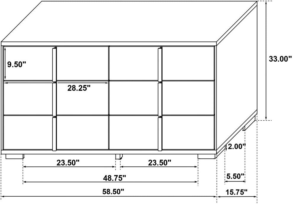 Marceline Bedroom Set In Black