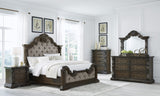 Maylee Bedroom Set In Dark Brown