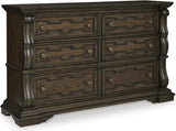 Maylee Bedroom Set In Dark Brown
