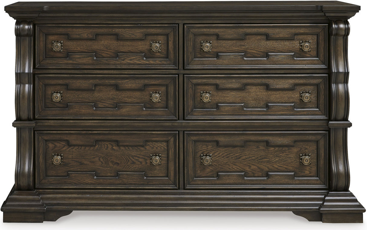 Maylee Bedroom Set In Dark Brown