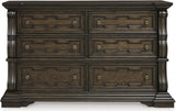 Maylee Bedroom Set In Dark Brown