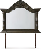 Maylee Bedroom Set In Dark Brown