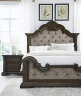 Maylee Bedroom Set In Dark Brown