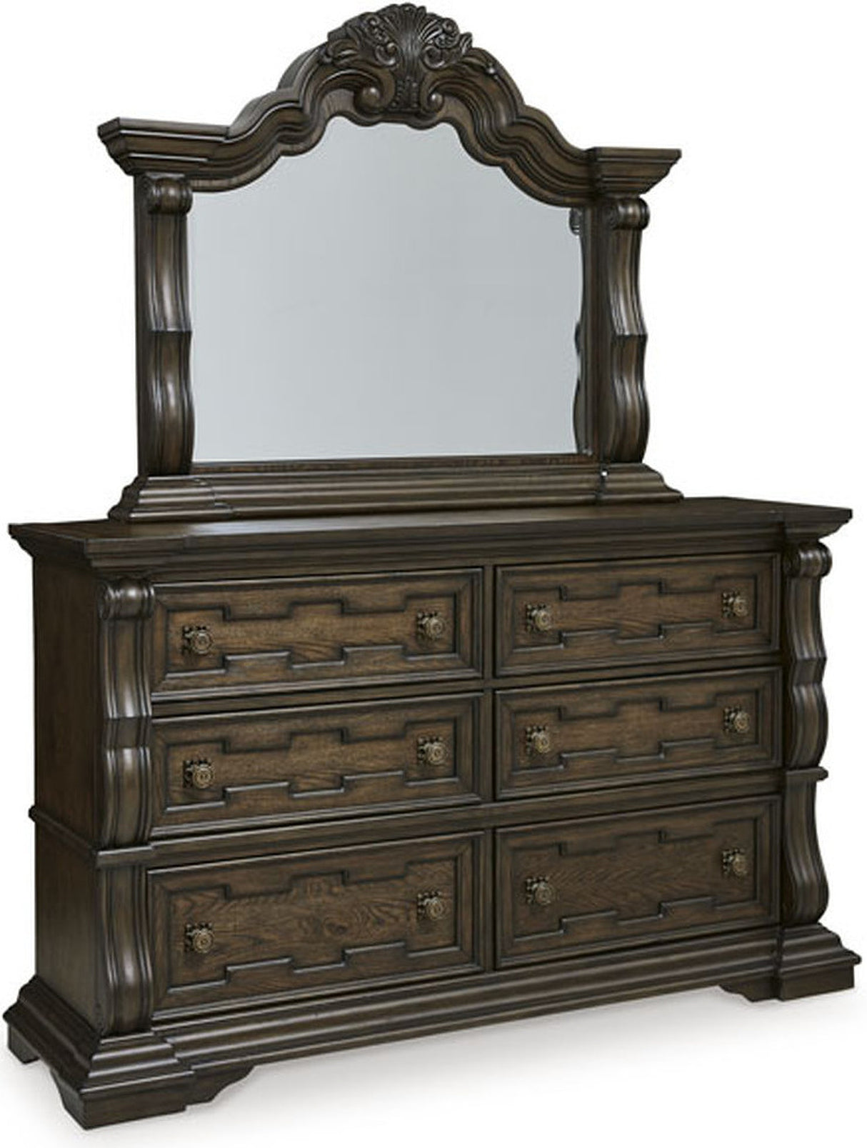 Maylee Bedroom Set In Dark Brown