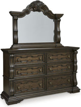 Maylee Bedroom Set In Dark Brown