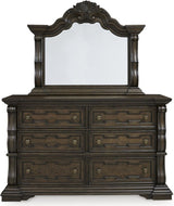 Maylee Bedroom Set In Dark Brown