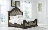 Maylee Bedroom Set In Dark Brown