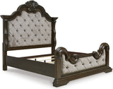 Maylee Bedroom Set In Dark Brown