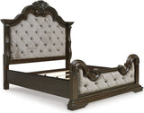 Maylee Bedroom Set In Dark Brown