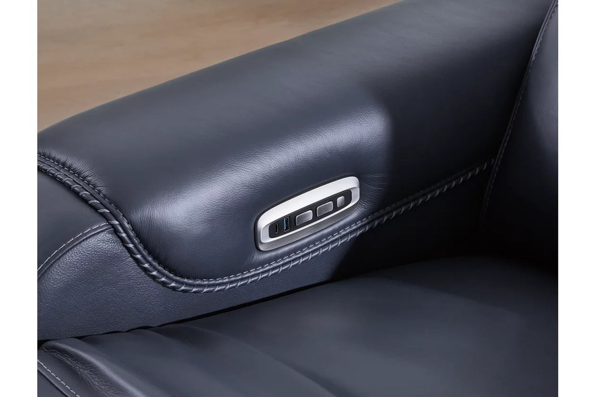 Mercomatic Power Reclining Living Room Set In Ocean