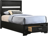 Miranda Black Youth Panel Storage Bedroom Set