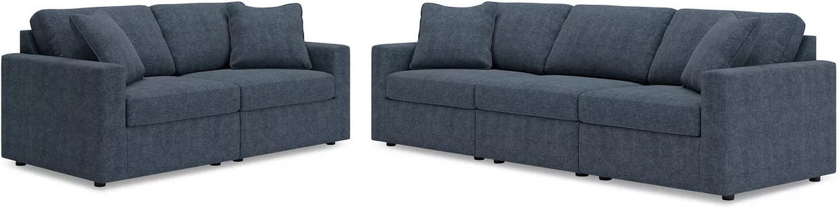 Modmax 3-Piece Sectional Sofa and 2-Piece Sectional Loveseat In Ink