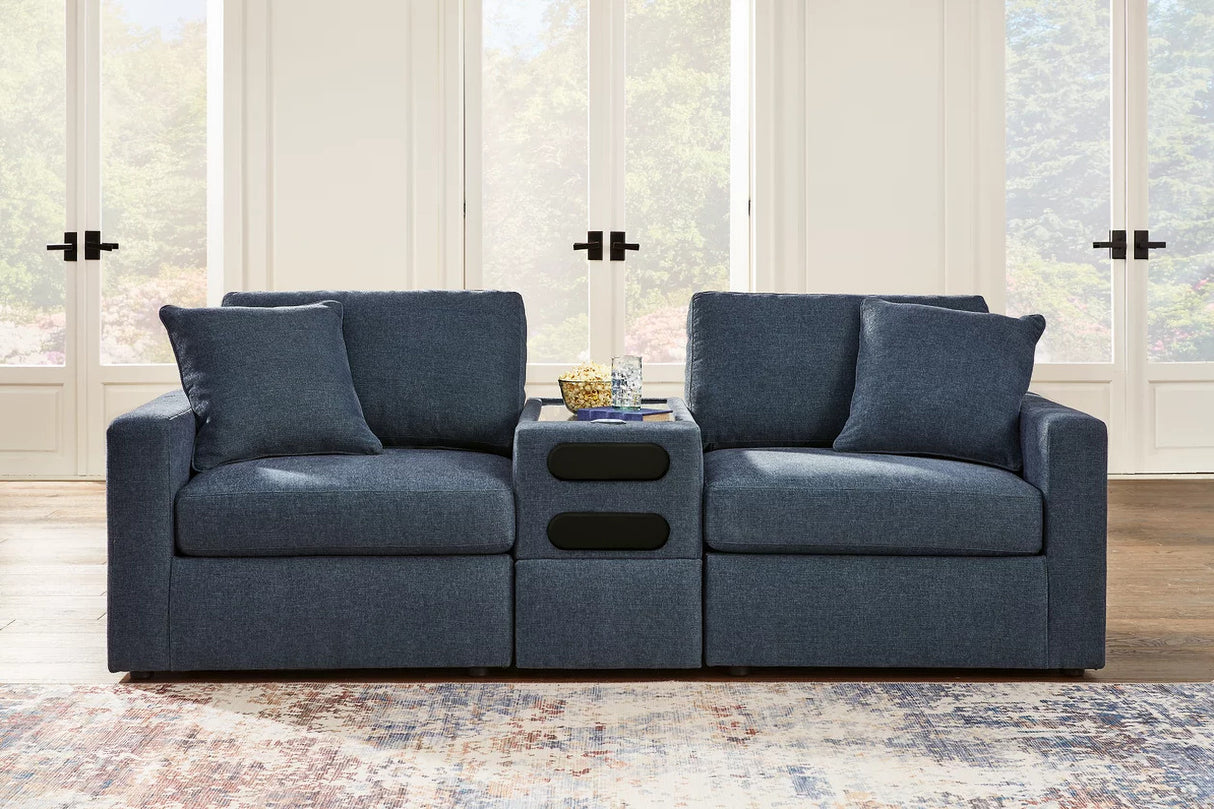 Modmax 3-Piece Sectional Sofa and 2-Piece Sectional Loveseat In Ink